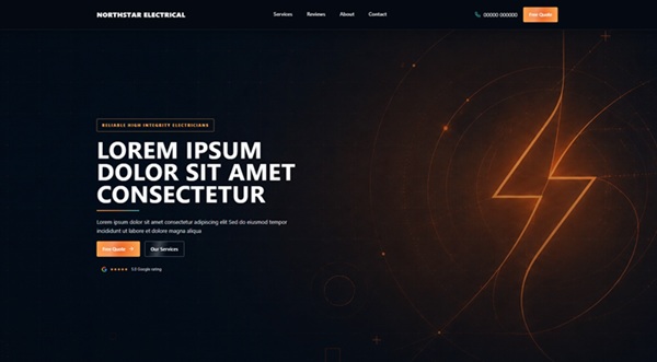 Electricians Premium Trust template preview